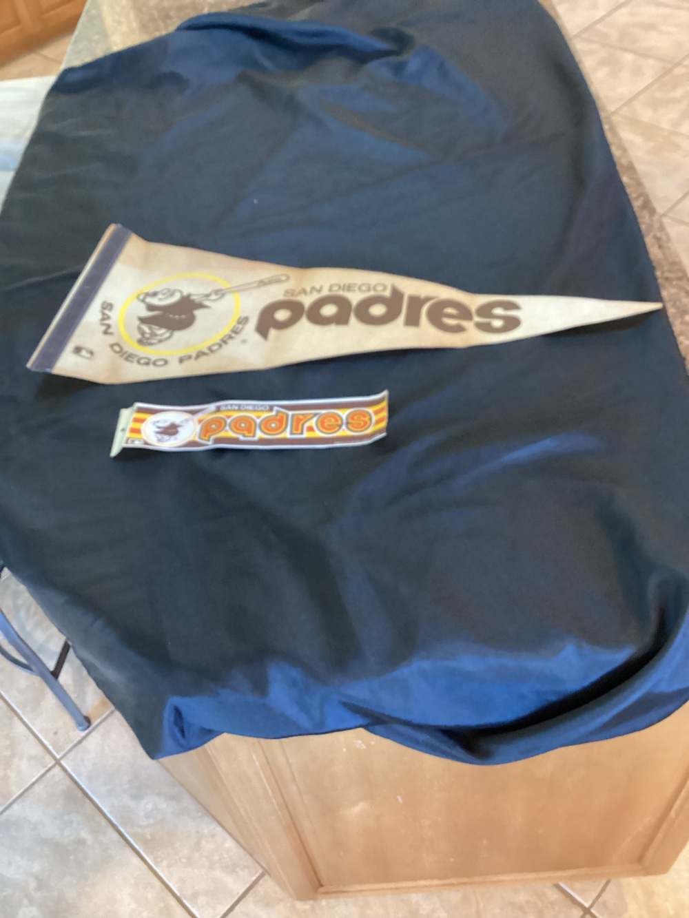 San Diego Padres, Early 1980s , Felt Pennant 
Sticker.